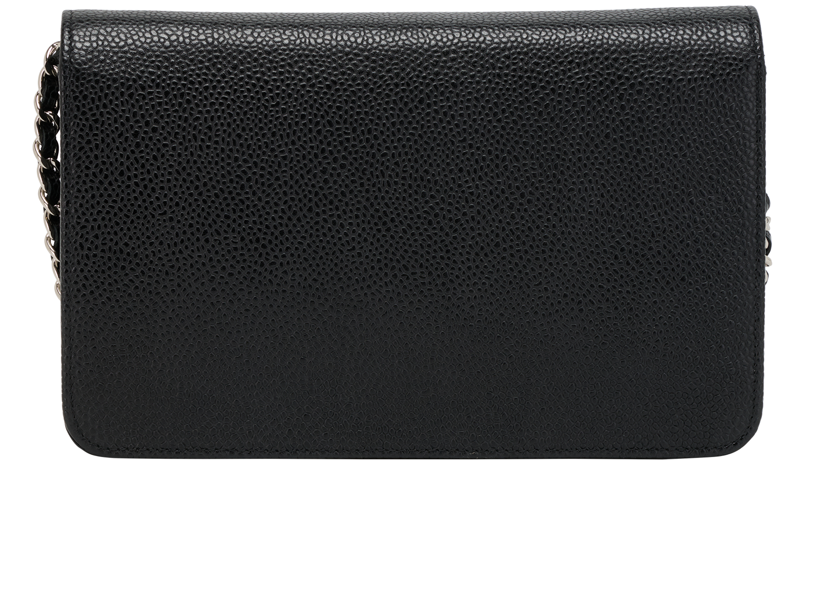 CC Timeless Wallet On Chain, &pound;1,600, Handbags, Black, Caviar Leather, Back view
